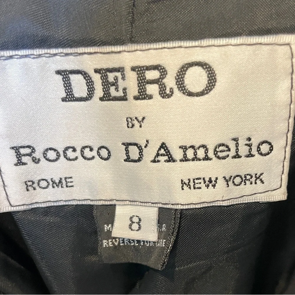 Vintage DERO by Rocco D'Amelio black Rome New York Genuine Leather Pants 8 - Picture 6 of 8